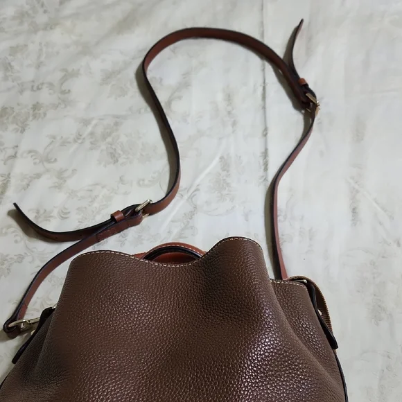 Dooney & Bourke Rich Brown Leather Satchel - Picture 11 of 16